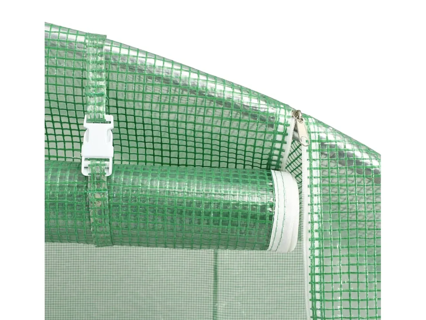 Estufa tipo tenda para plantas flores e hortaliças 45 m² 15 x 3 x 2 m verde 02_0044450