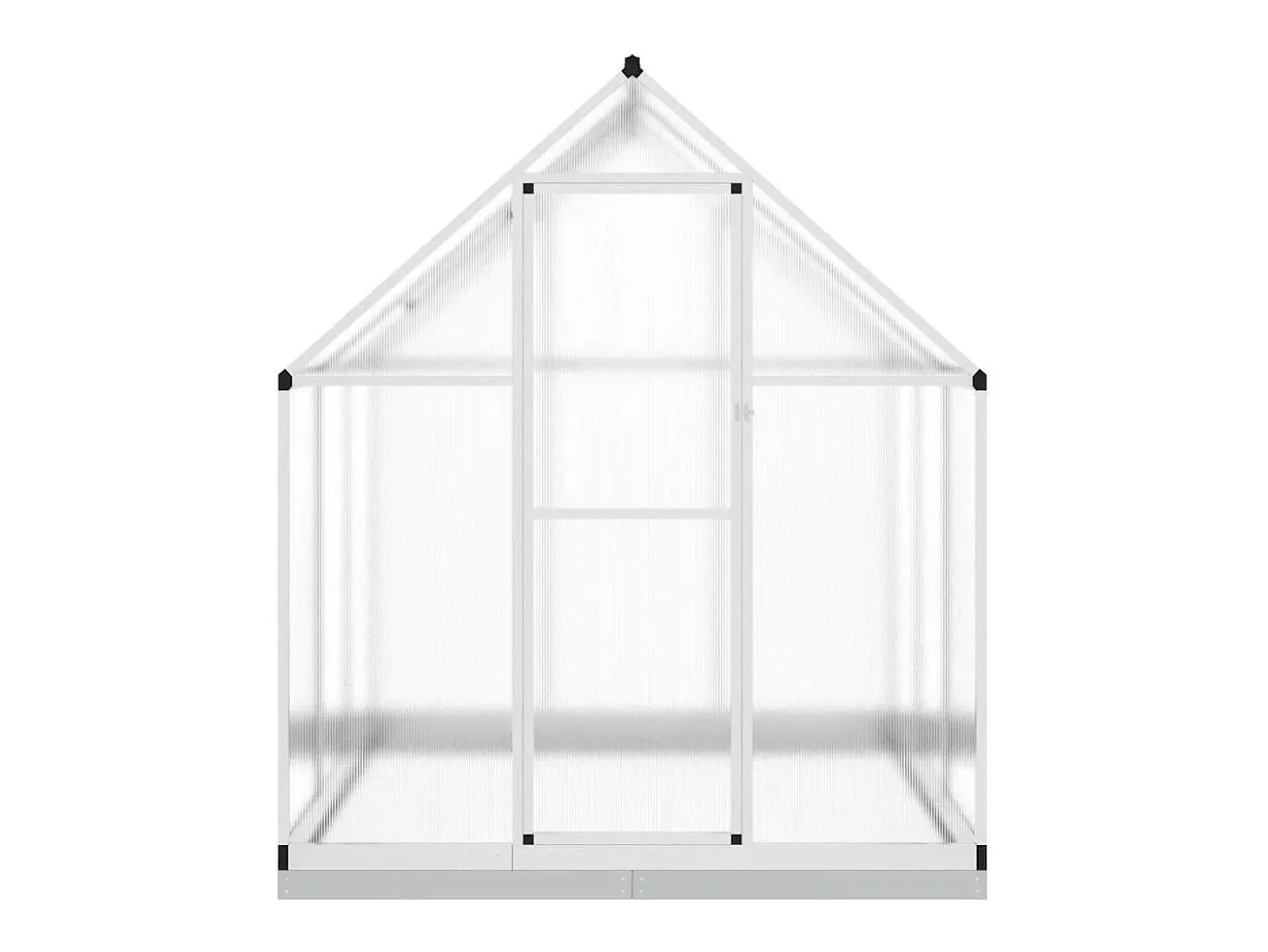 Estufa tipo tenda para plantas flores e hortaliças com base prateada 169 x 169 x 202 cm alumínio prata 02_0044519