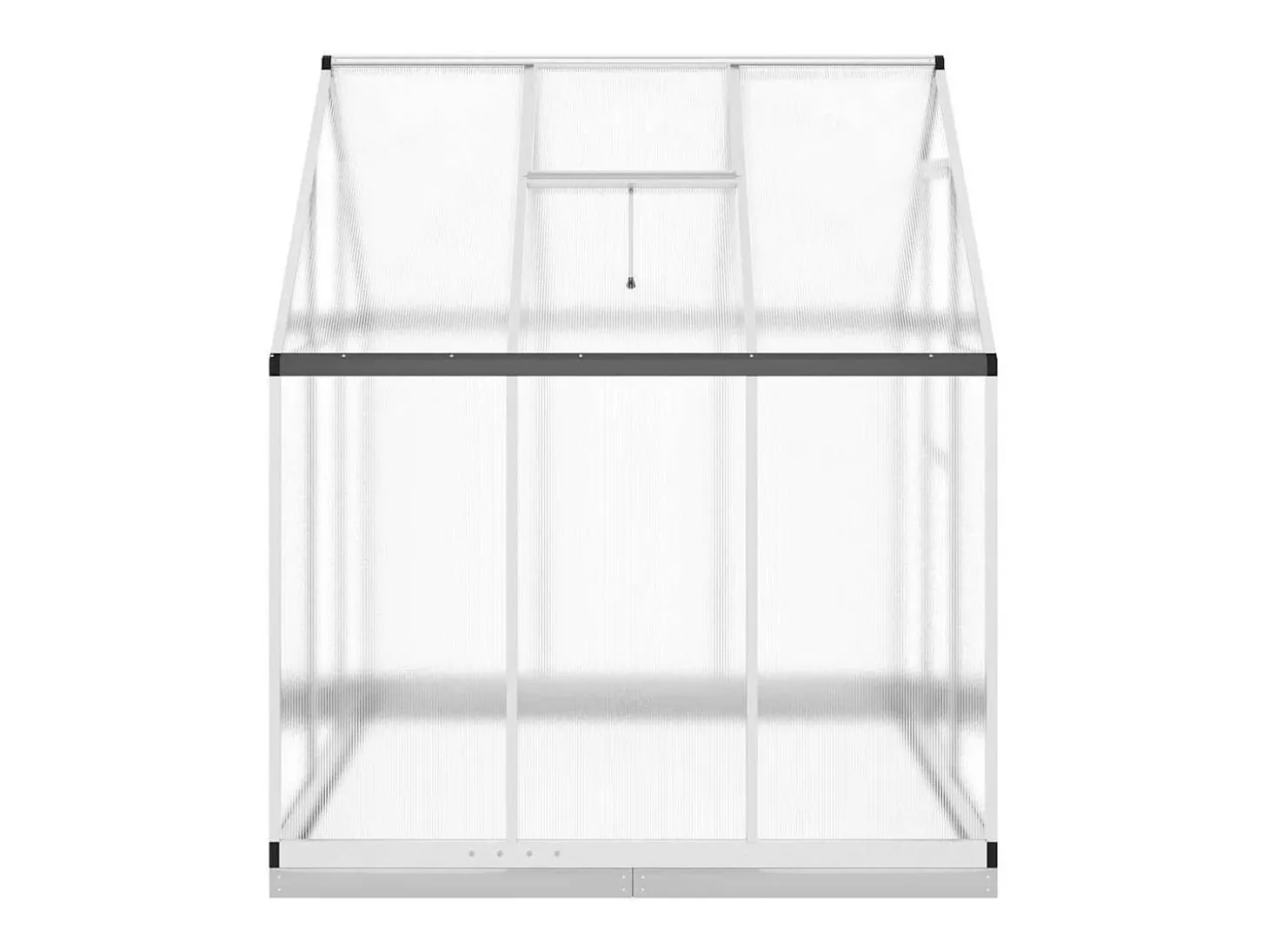 Estufa tipo tenda para plantas flores e hortaliças com base prateada 169 x 169 x 202 cm alumínio prata 02_0044519