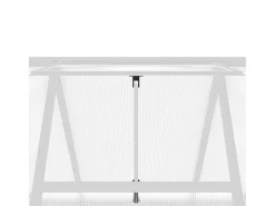 Estufa tipo tenda para plantas flores e hortaliças com base prateada 169 x 169 x 202 cm alumínio prata 02_0044519