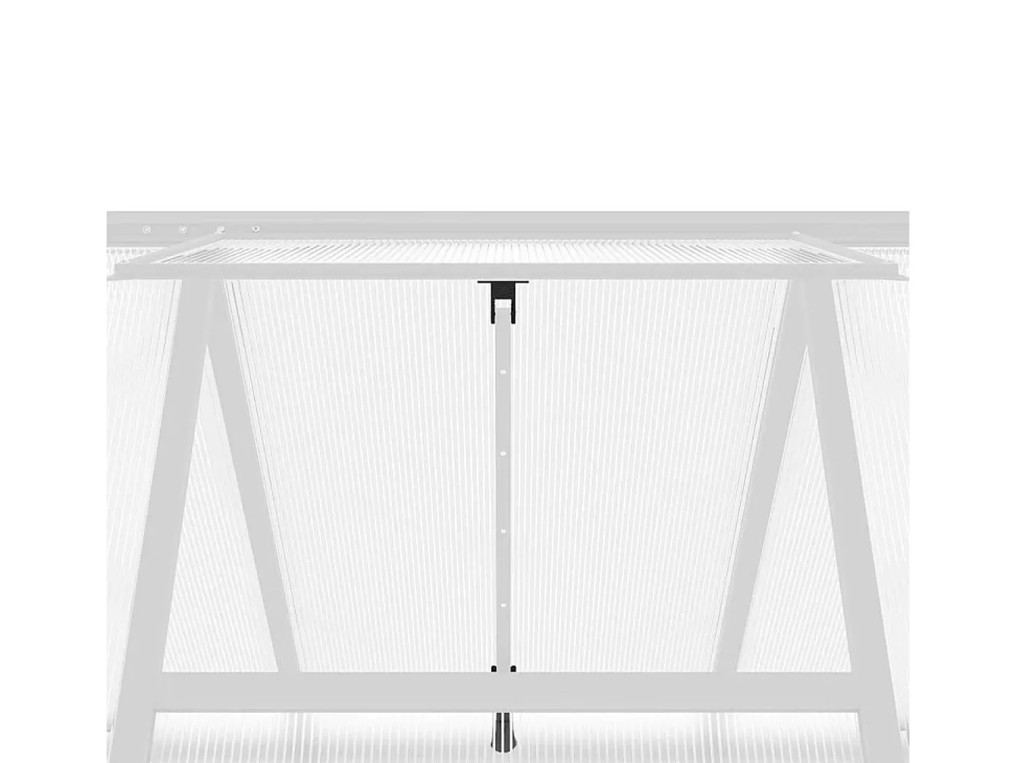 Estufa tipo tenda para plantas flores e hortaliças com base prateada 169 x 169 x 202 cm alumínio prata 02_0044519