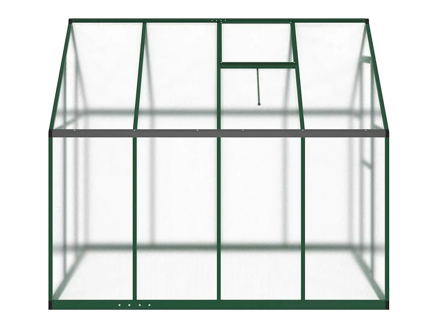 Estufa tipo tenda para plantas flores e hortaliças com estrutura de base 224 x 169 x 195 cm alumínio verde 02_0044497