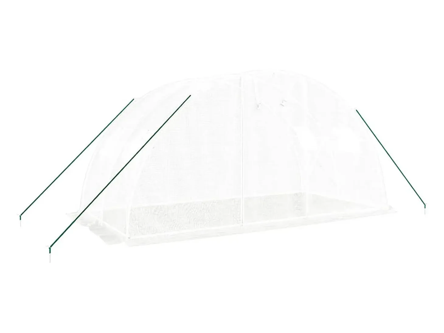 Estufa tipo tenda para plantas flores e hortaliças com estrutura de aço 8 m² 4 x 2 x 2 m branca 02_0044629