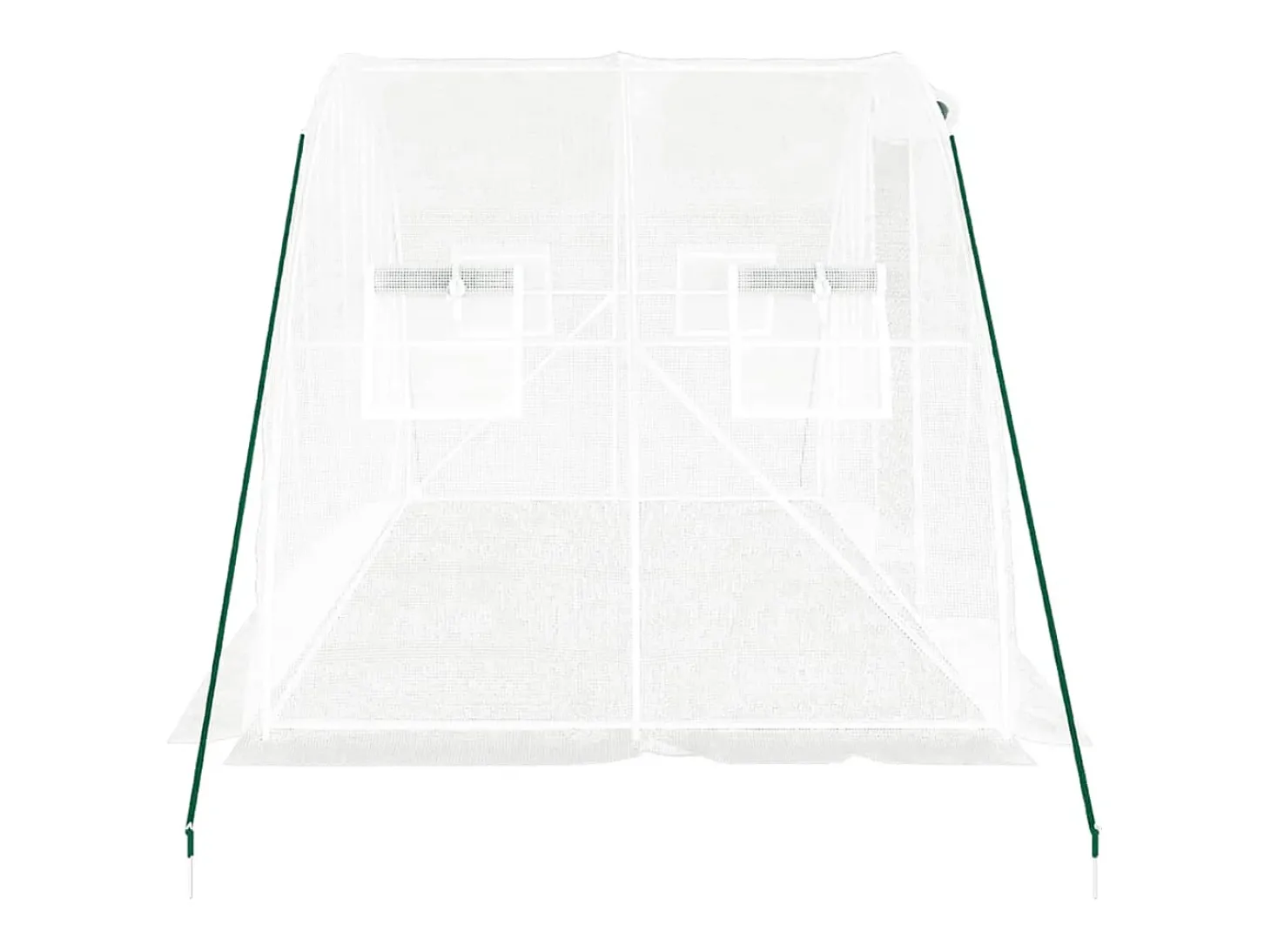 Estufa tipo tenda para plantas flores e hortaliças com estrutura de aço 8 m² 4 x 2 x 2 m branca 02_0044629