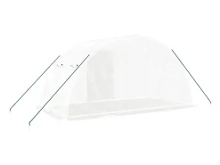 Estufa tipo tenda para plantas flores e hortaliças com estrutura de aço 8 m² 4 x 2 x 2 m branca 02_0044629