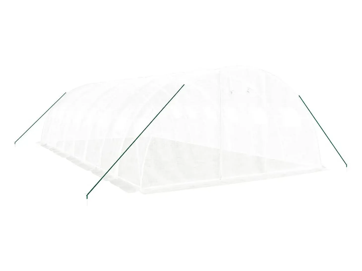 Estufa tipo tenda para plantas flores e hortaliças com estrutura de aço 32 m² 8 x 4 x 2 m branca 02_0044575