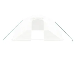 Estufa tipo tenda para plantas flores e hortaliças com estrutura de aço 32 m² 8 x 4 x 2 m branca 02_0044575