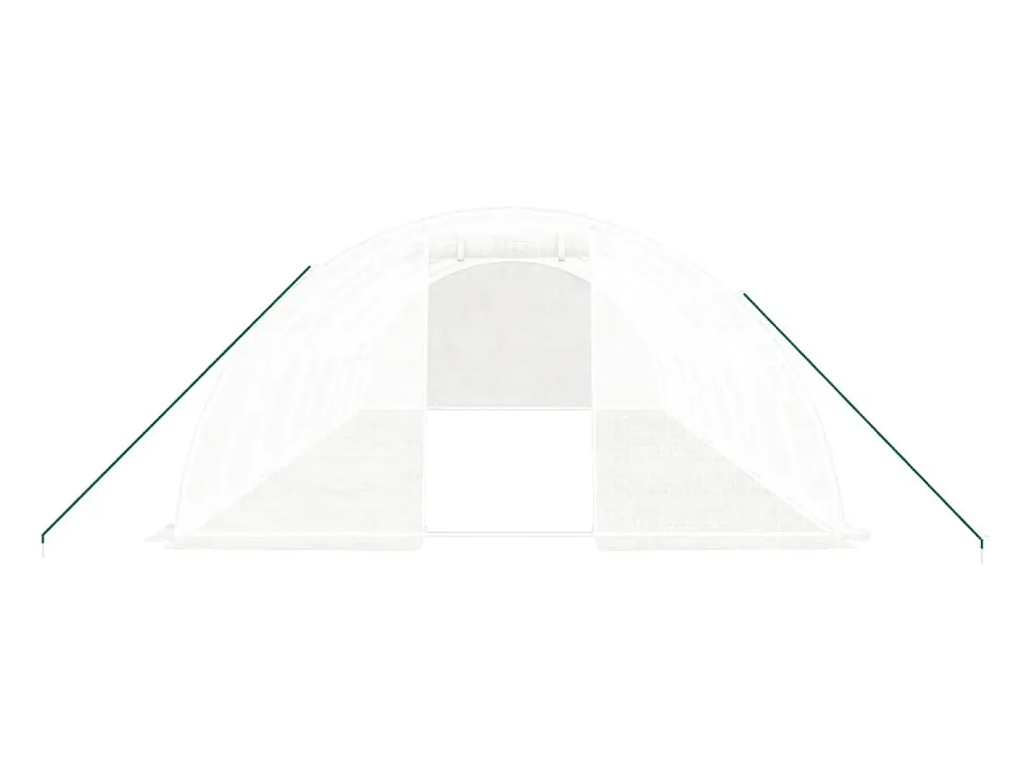 Estufa tipo tenda para plantas flores e hortaliças com estrutura de aço 32 m² 8 x 4 x 2 m branca 02_0044575