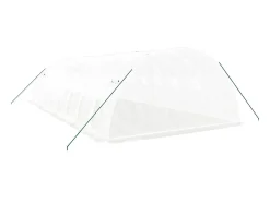 Estufa tipo tenda para plantas flores e hortaliças com estrutura de aço 32 m² 8 x 4 x 2 m branca 02_0044575