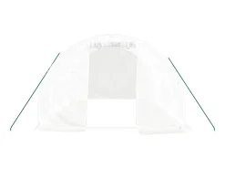 Estufa tipo tenda para plantas flores e hortaliças com estrutura de aço 12 m² 4 x 3 x 2 m branca 02_0044535