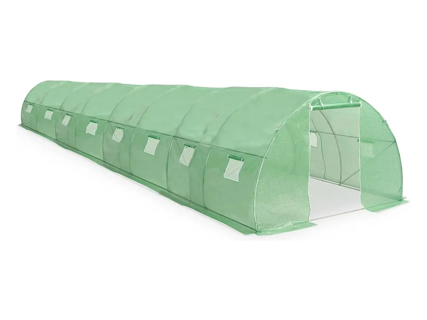 Estufa tipo tenda para plantas flores e hortaliças 36 m² 1200 x 300 x 200 cm verde 02_0044446