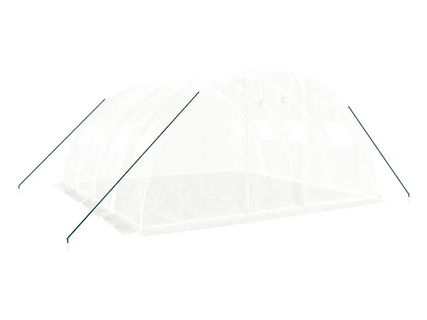 Estufa tipo tenda para plantas flores e hortaliças com estrutura de aço 16 m² 4 x 4 x 2 m branca 02_0044549