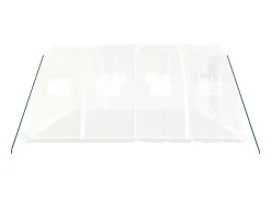 Estufa tipo tenda para plantas flores e hortaliças com estrutura de aço 16 m² 4 x 4 x 2 m branca 02_0044549