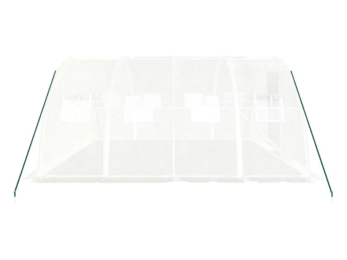 Estufa tipo tenda para plantas flores e hortaliças com estrutura de aço 16 m² 4 x 4 x 2 m branca 02_0044549