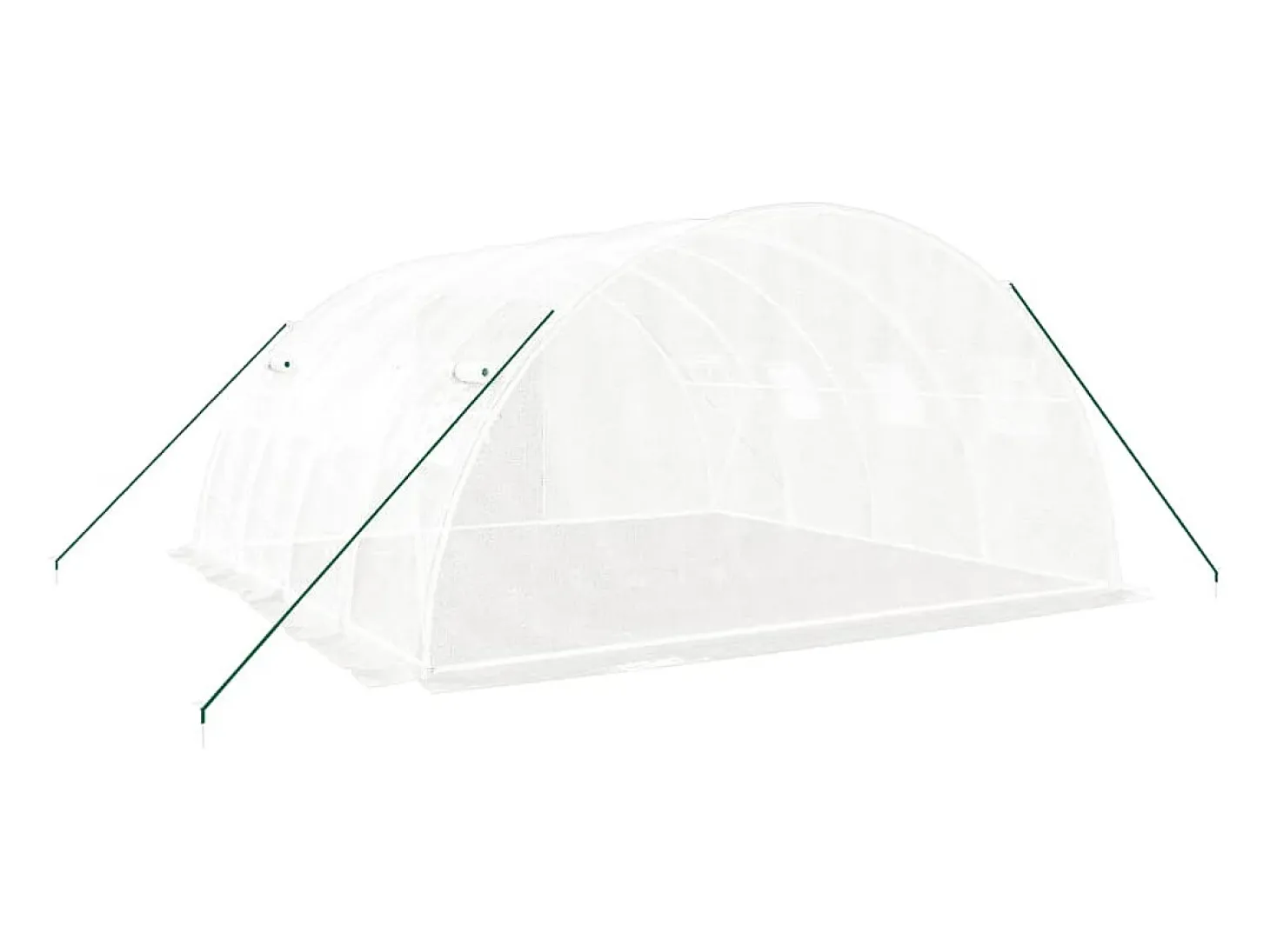Estufa tipo tenda para plantas flores e hortaliças com estrutura de aço 16 m² 4 x 4 x 2 m branca 02_0044549