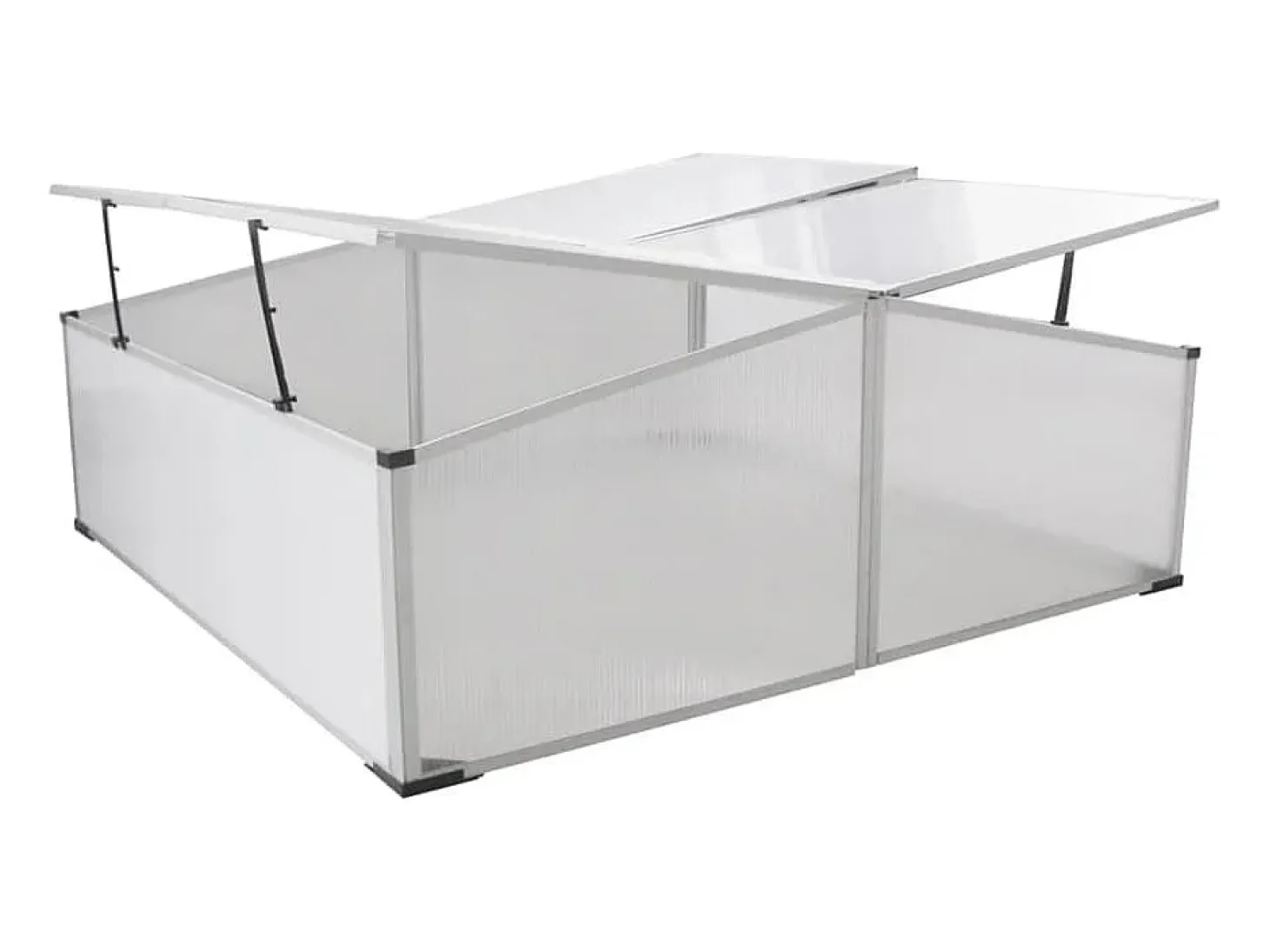 Estufa tipo tenda para plantas flores e hortaliças com 4 tampas 108 x 110 x 41 cm transparente 02_0044657
