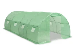Estufa tipo tenda para plantas flores e hortaliças 18 m² 600 x 300 x 200 cm verde 02_0044442