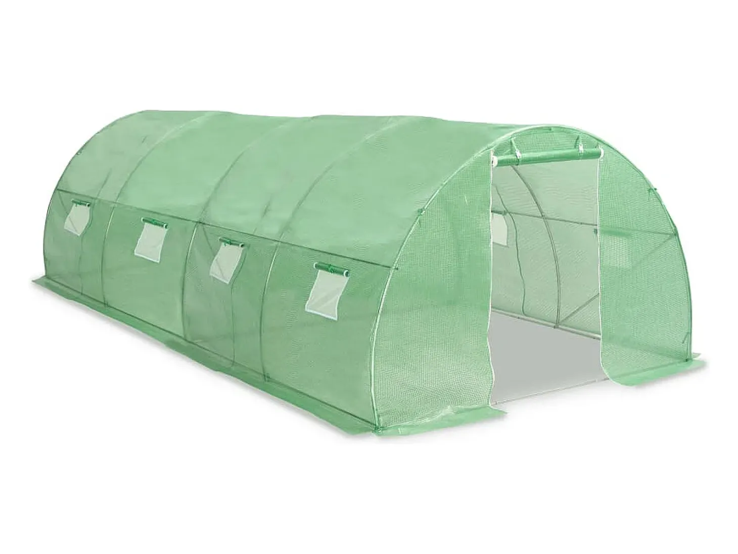 Estufa tipo tenda para plantas flores e hortaliças 18 m² 600 x 300 x 200 cm verde 02_0044442