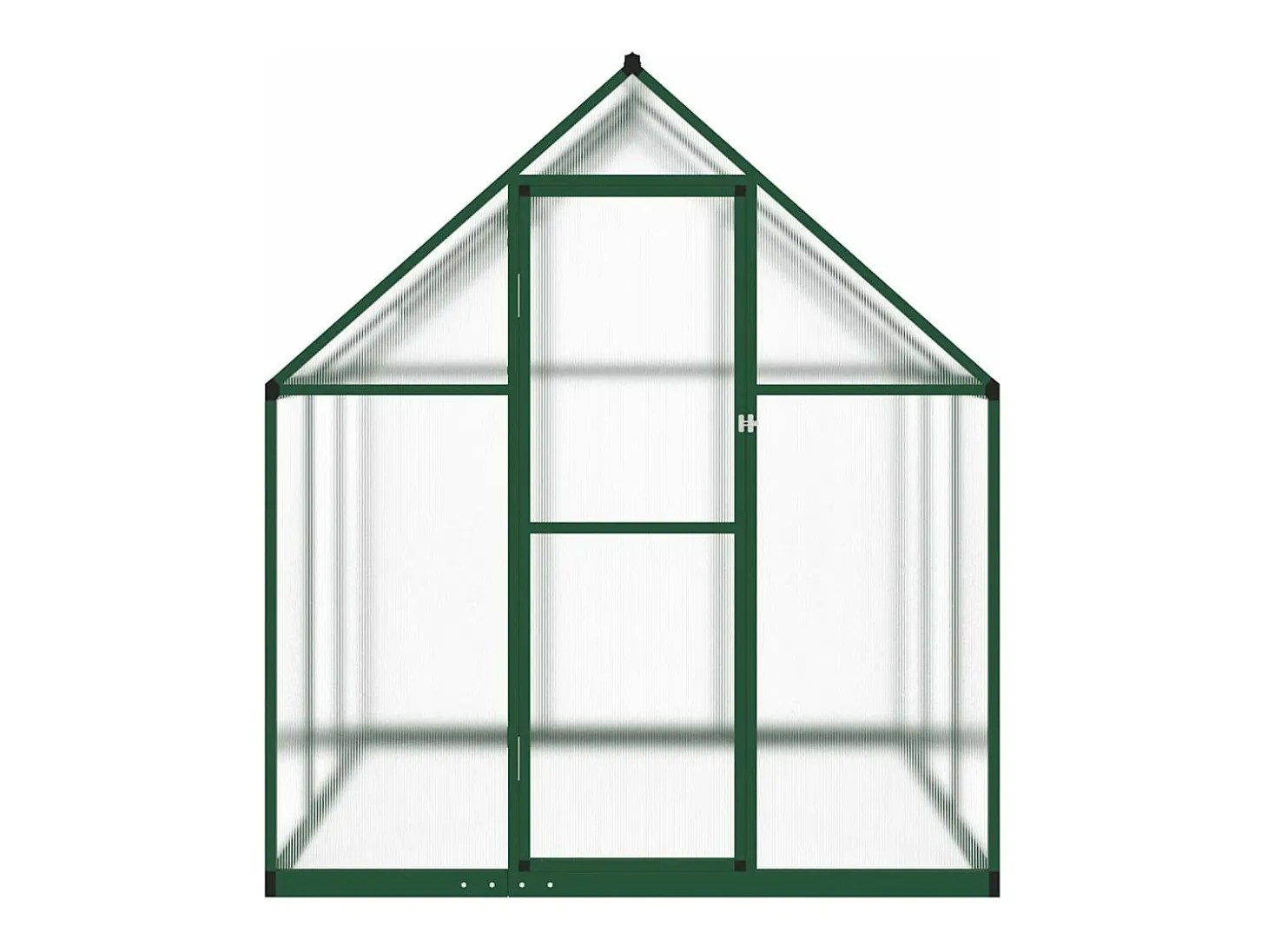 Estufa tipo tenda para plantas flores e hortaliças com estrutura de base 169 x 169 x 195 cm alumínio verde 02_0044489
