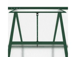 Estufa tipo tenda para plantas flores e hortaliças com estrutura de base 169 x 169 x 195 cm alumínio verde 02_0044489