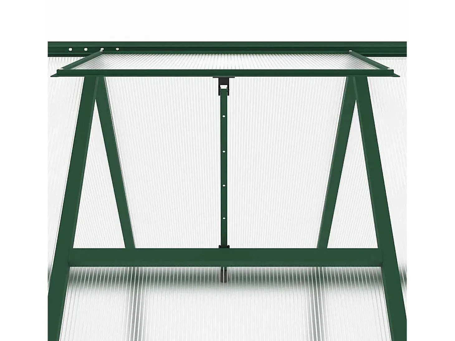 Estufa tipo tenda para plantas flores e hortaliças com estrutura de base 169 x 169 x 195 cm alumínio verde 02_0044489