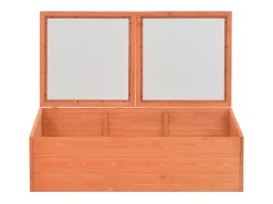 Estufa tipo tenda para plantas flores e hortaliças madeira 100 x 50 x 34 cm marrom 02_0044650