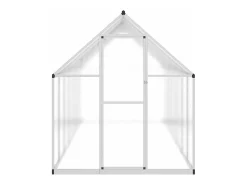 Estufa tipo tenda para plantas flores e hortaliças com base prateada 445 x 169 x 195 cm alumínio prata 02_0044525
