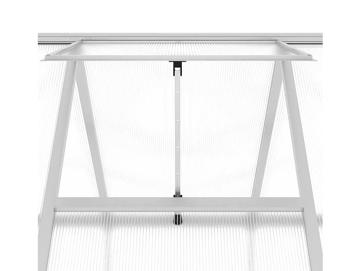 Estufa tipo tenda para plantas flores e hortaliças com base prateada 445 x 169 x 195 cm alumínio prata 02_0044525