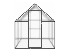 Estufa tipo tenda para plantas flores e hortaliças com estrutura de base 224 x 169 x 195 cm alumínio antracite 02_0044496