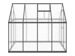 Estufa tipo tenda para plantas flores e hortaliças com estrutura de base 224 x 169 x 195 cm alumínio antracite 02_0044496