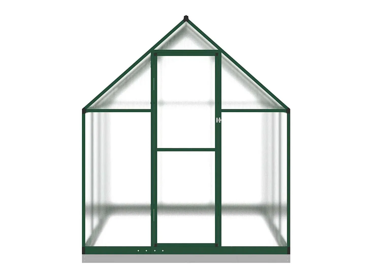 Estufa tipo tenda para plantas flores e hortaliças com estrutura de base 224 x 169 x 202 cm alumínio verde 02_0044499