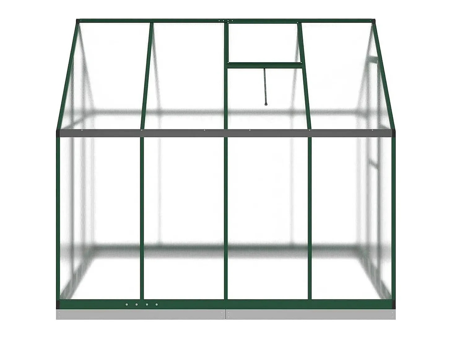 Estufa tipo tenda para plantas flores e hortaliças com estrutura de base 224 x 169 x 202 cm alumínio verde 02_0044499