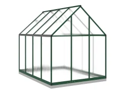 Estufa tipo tenda para plantas flores e hortaliças com estrutura de base 224 x 169 x 202 cm alumínio verde 02_0044499