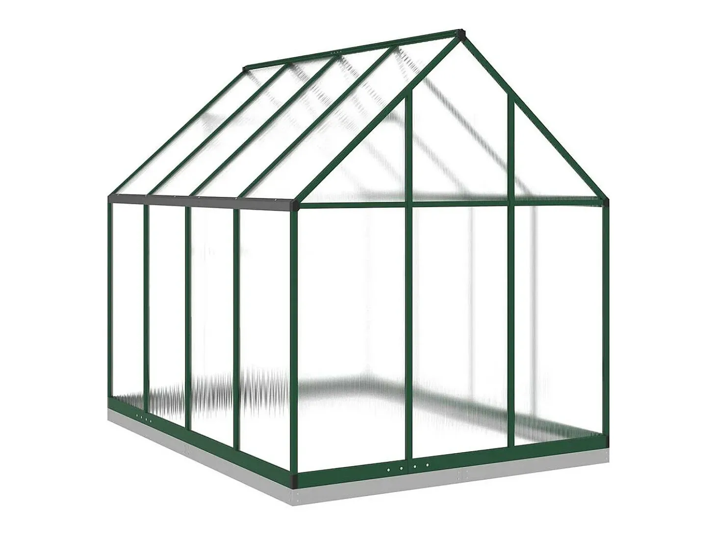 Estufa tipo tenda para plantas flores e hortaliças com estrutura de base 224 x 169 x 202 cm alumínio verde 02_0044499
