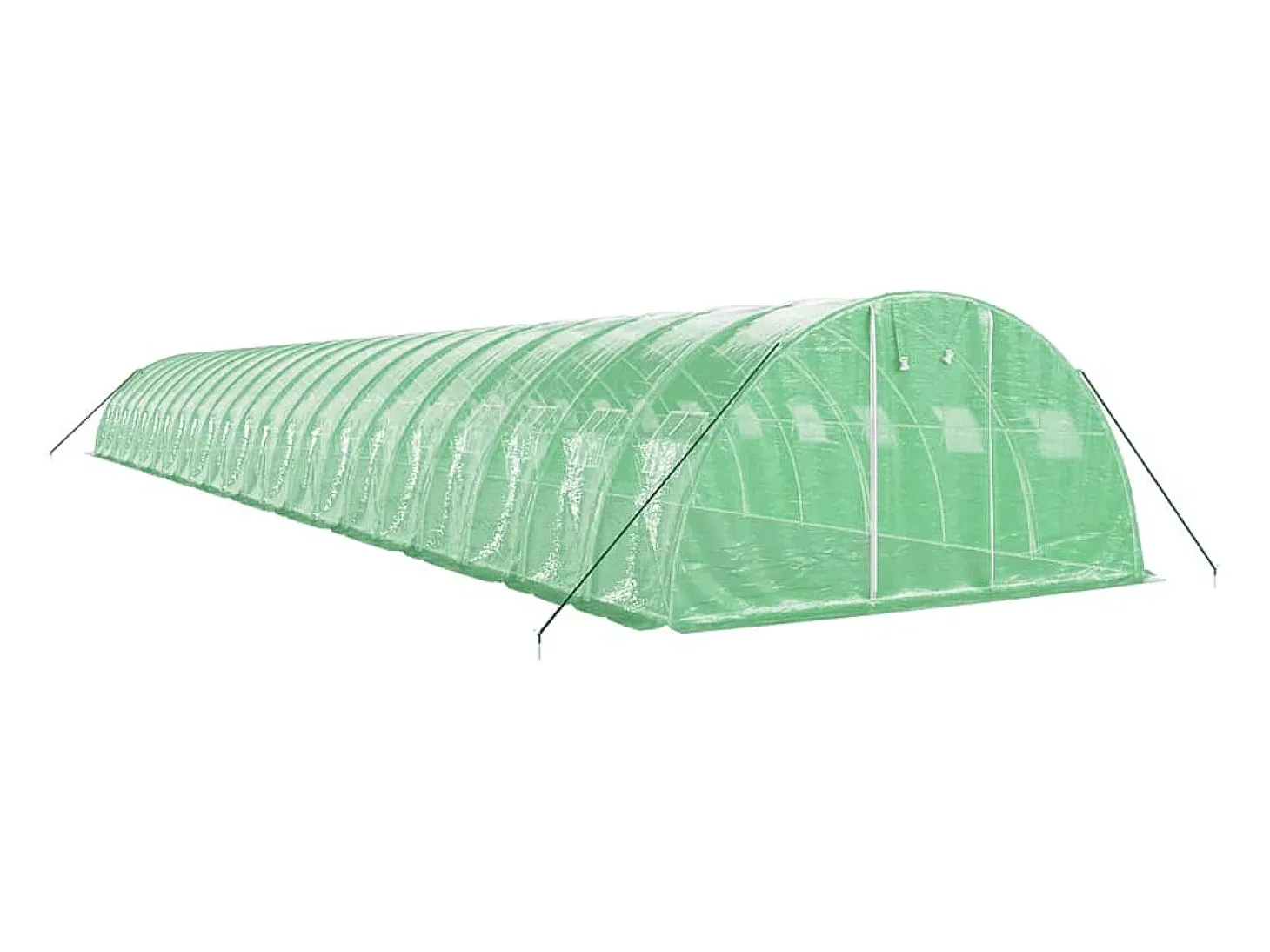 Estufa tipo tenda para plantas flores e hortaliças com estrutura de aço 88 m² 22 x 4 x 2 m verde 02_0044640
