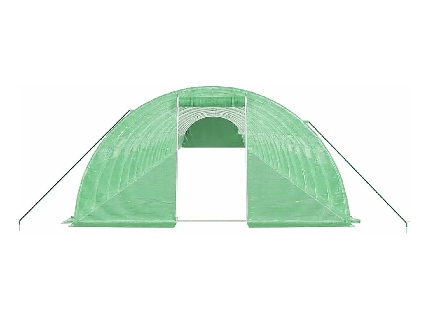 Estufa tipo tenda para plantas flores e hortaliças com estrutura de aço 88 m² 22 x 4 x 2 m verde 02_0044640