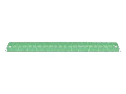 Estufa tipo tenda para plantas flores e hortaliças com estrutura de aço 88 m² 22 x 4 x 2 m verde 02_0044640