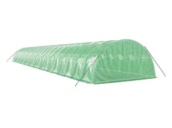 Estufa tipo tenda para plantas flores e hortaliças com estrutura de aço 88 m² 22 x 4 x 2 m verde 02_0044640