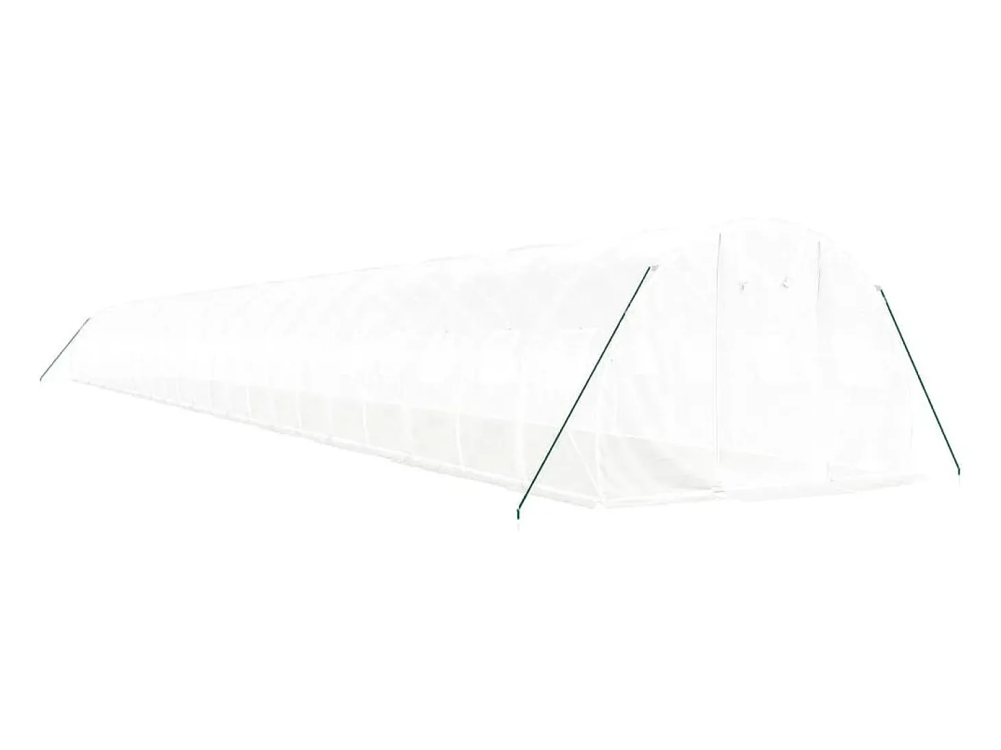 Estufa tipo tenda para plantas flores e hortaliças com estrutura de aço 72 m² 24 x 3 x 2 m branca 02_0044627