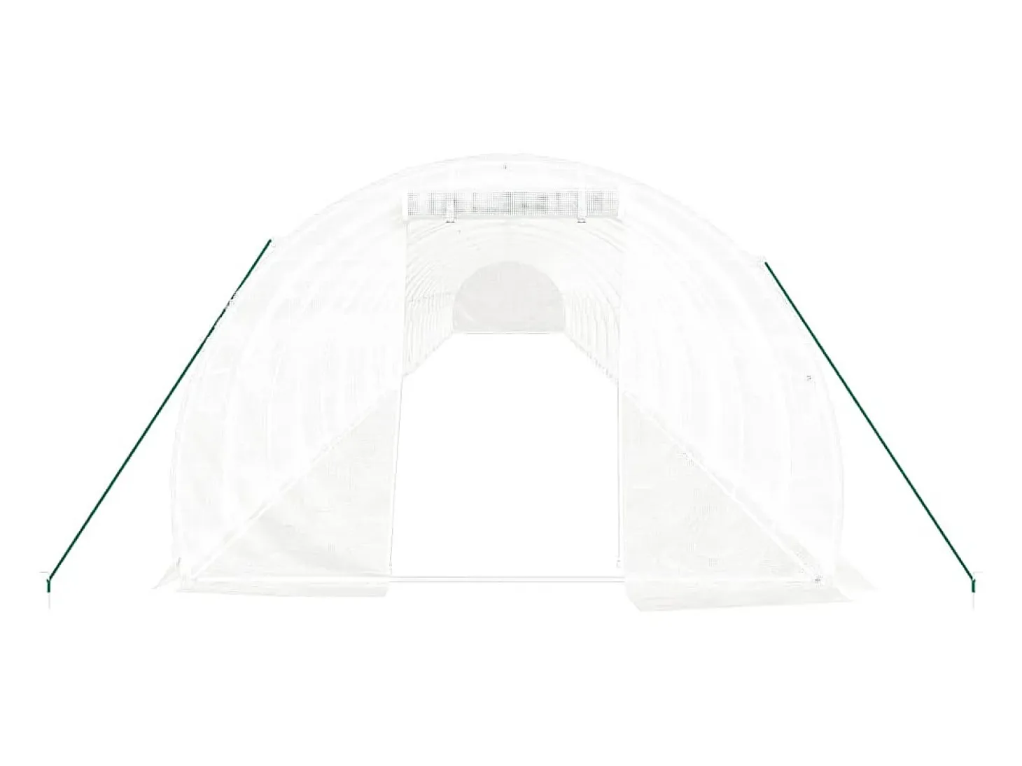 Estufa tipo tenda para plantas flores e hortaliças com estrutura de aço 72 m² 24 x 3 x 2 m branca 02_0044627