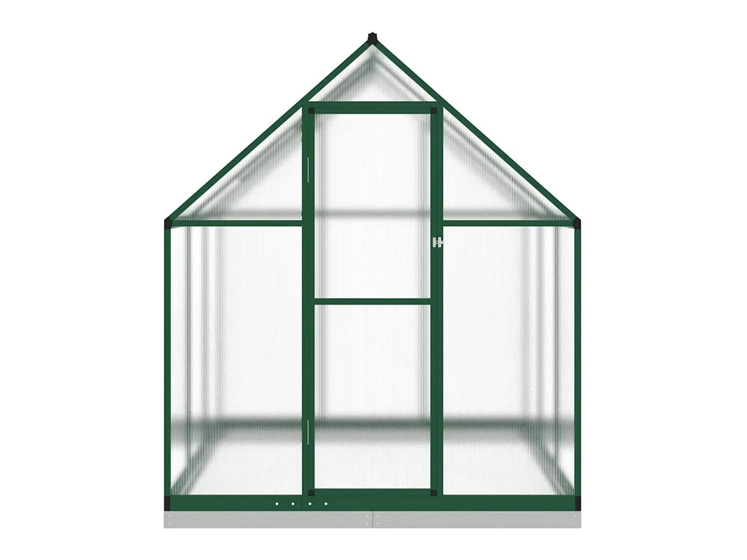 Estufa tipo tenda para plantas flores e hortaliças com estrutura de base 169 x 169 x 202 cm alumínio verde 02_0044491