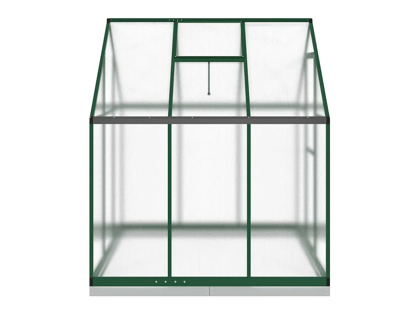 Estufa tipo tenda para plantas flores e hortaliças com estrutura de base 169 x 169 x 202 cm alumínio verde 02_0044491