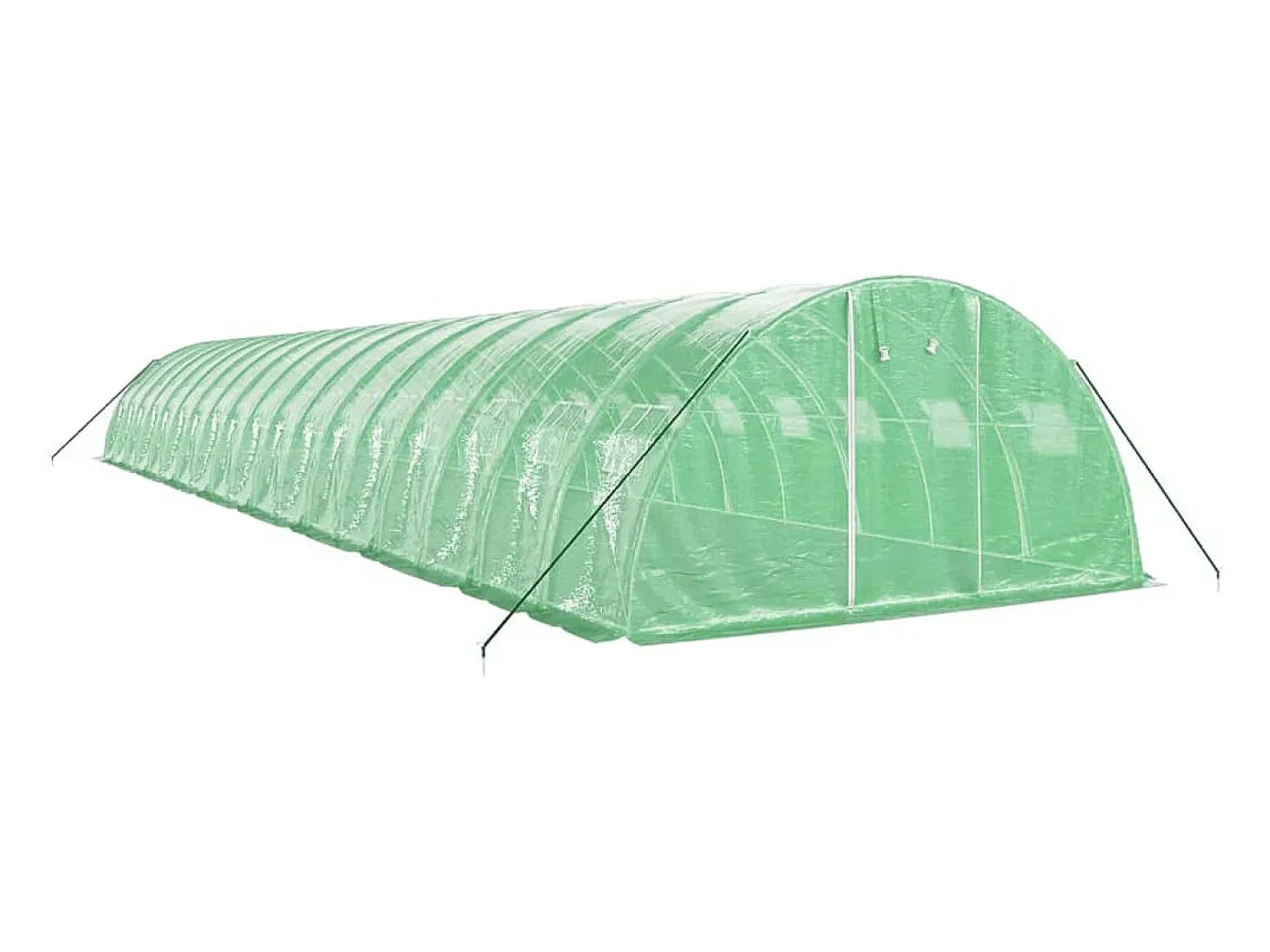 Estufa tipo tenda para plantas flores e hortaliças com estrutura de aço 72 m² 18 x 4 x 2 m verde 02_0044626