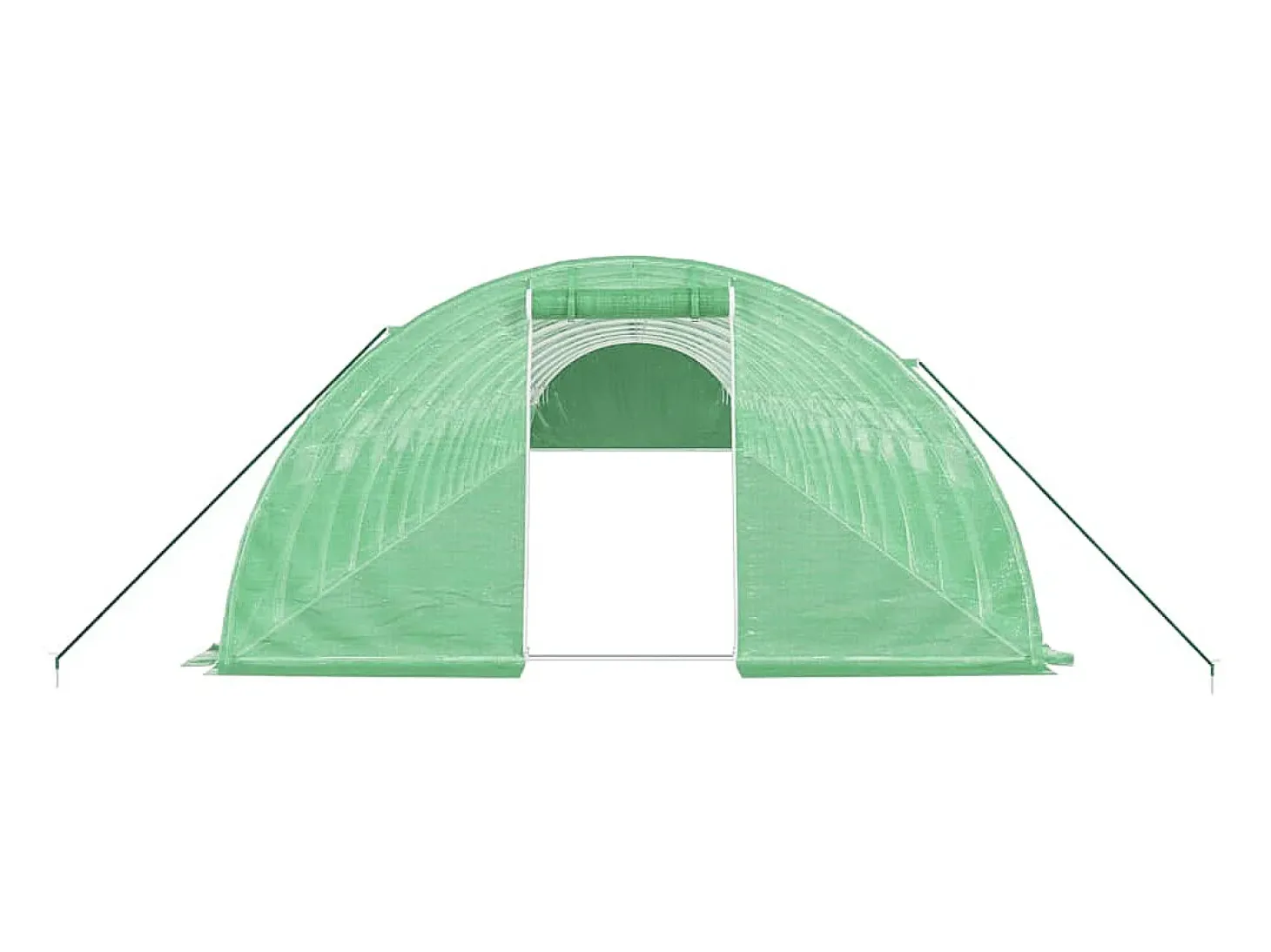 Estufa tipo tenda para plantas flores e hortaliças com estrutura de aço 72 m² 18 x 4 x 2 m verde 02_0044626