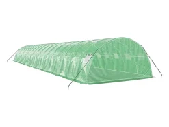 Estufa tipo tenda para plantas flores e hortaliças com estrutura de aço 72 m² 18 x 4 x 2 m verde 02_0044626