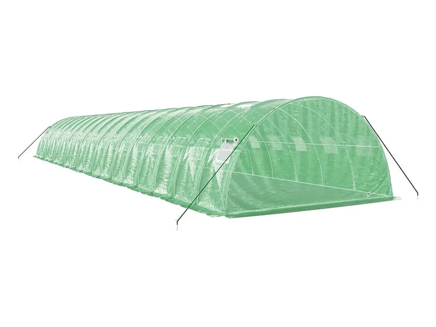 Estufa tipo tenda para plantas flores e hortaliças com estrutura de aço 72 m² 18 x 4 x 2 m verde 02_0044626