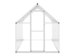 Estufa tipo tenda para plantas flores e hortaliças com base prateada 334 x 169 x 195 cm alumínio prata 02_0044523