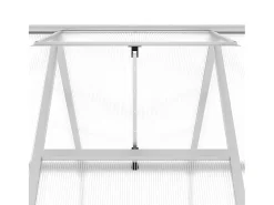 Estufa tipo tenda para plantas flores e hortaliças com base prateada 334 x 169 x 195 cm alumínio prata 02_0044523