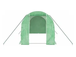 Estufa tipo tenda para plantas flores e hortaliças com estrutura de aço 8 m² 4 x 2 x 2 m verde 02_0044631