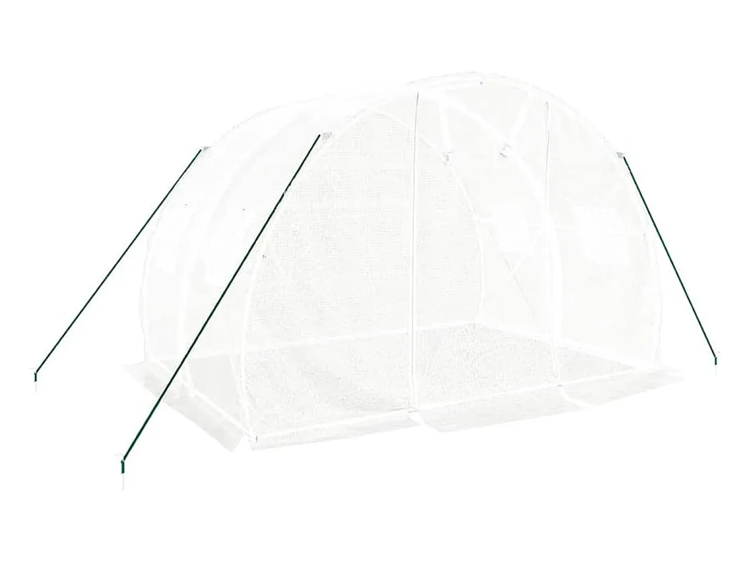 Estufa tipo tenda para plantas flores e hortaliças com estrutura de aço 6 m² 3 x 2 x 2 m branca 02_0044609